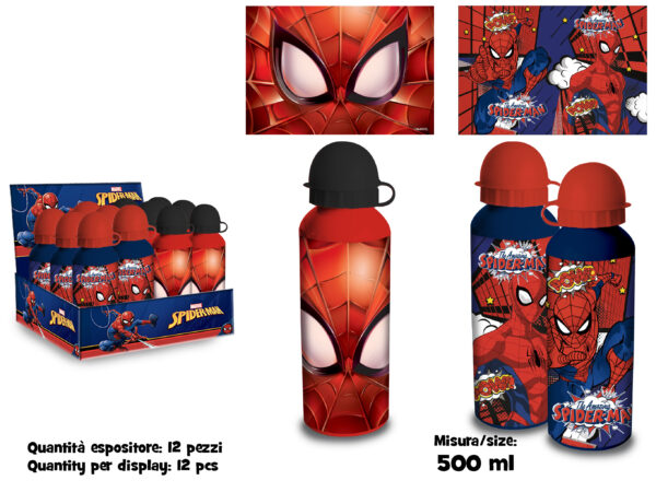 BORRACCIA ALLUMINIO 500 ML SPIDERMAN